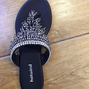 Luxurious Sparkly Sandal Slipper